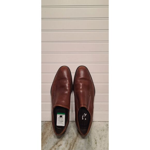 Ecco Tray Tech Mens City Tray Slip-On Brown Leather Loafer Size 42 NEW main image 4